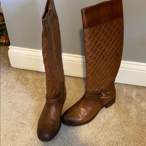 Knee high zippered boots